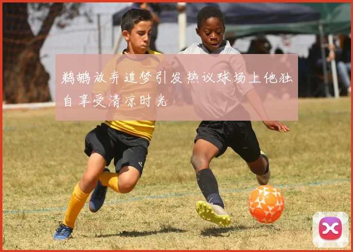 鹈鹕放弃追梦引发热议球场上他独自享受清凉时光